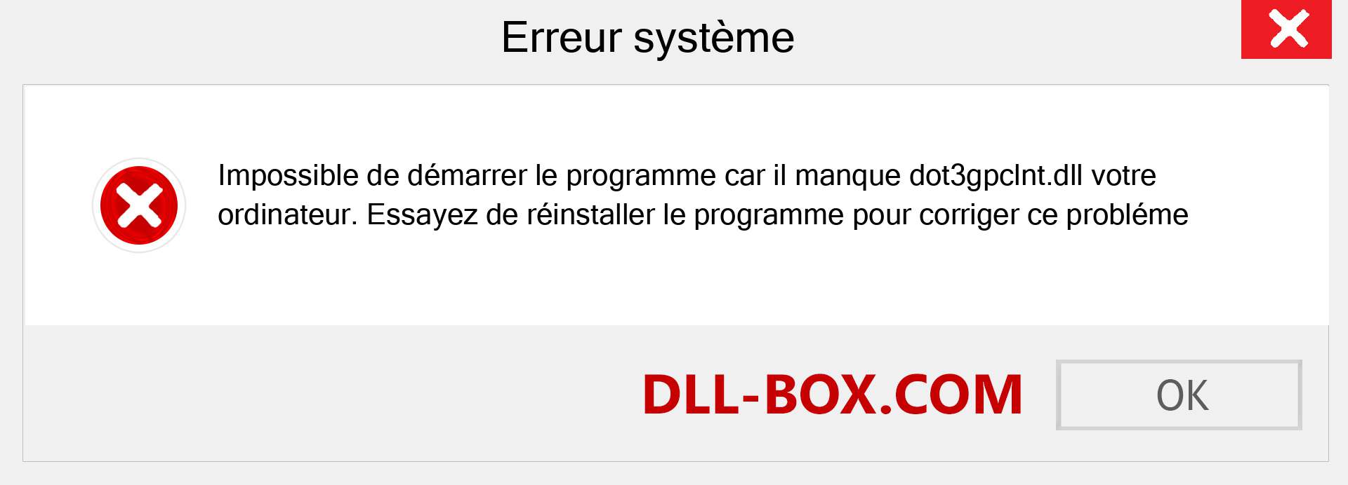 Le fichier dot3gpclnt.dll est manquant ?. Télécharger pour Windows 7, 8, 10 - Correction de l'erreur manquante dot3gpclnt dll sur Windows, photos, images